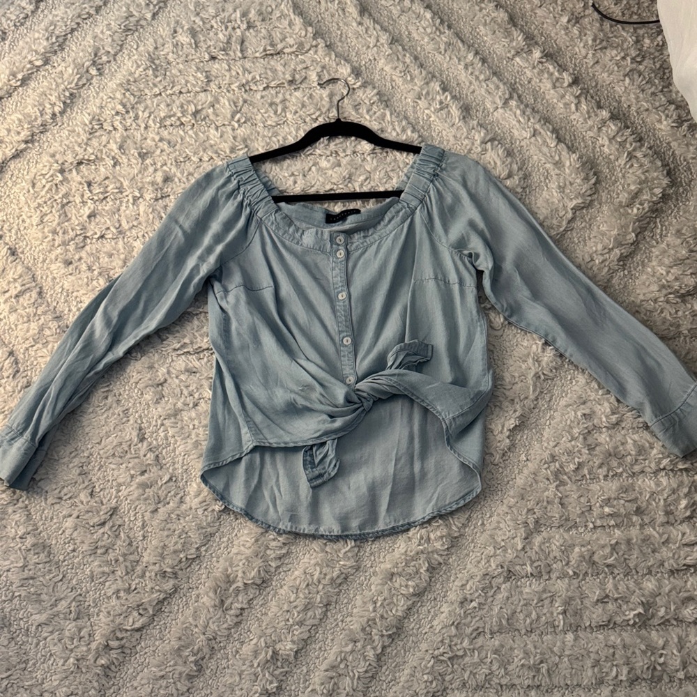 Light Blue Denim Women's Top